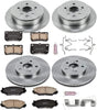 KOE2407 Autospecialty Front and Rear Replacement Brake Kit-Oe Brake Rotors & Ceramic Brake Pads