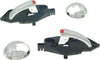Front Interior Door Handle Set of 2 Compatible with 2012-2017 Fiat 500 Chrome Driver and Passenger Side
