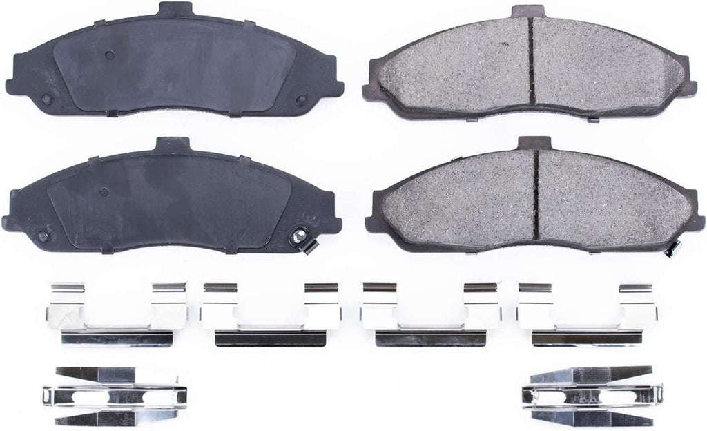 17-731, Z17 Front Ceramic Brake Pads with Hardware