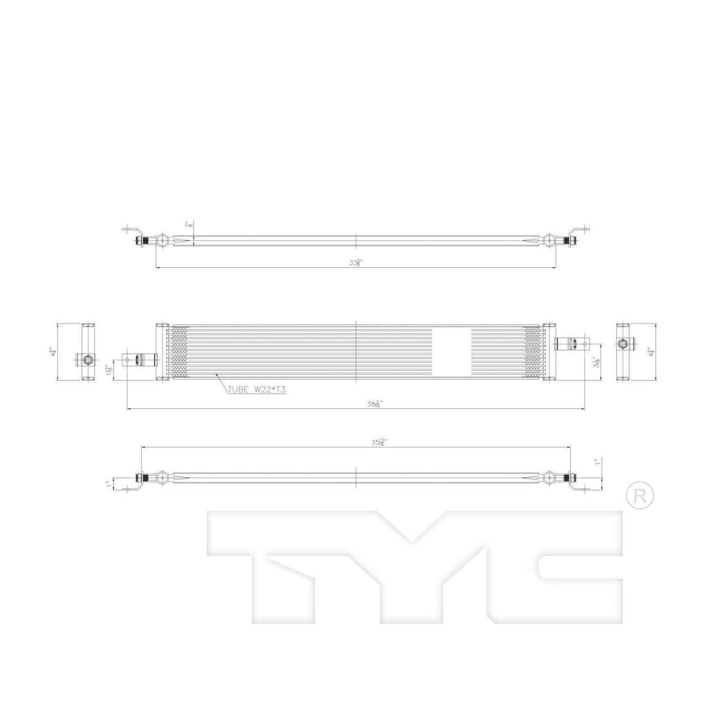 TYC Automatic Transmission Oil Cooler for Enclave, Traverse 19143