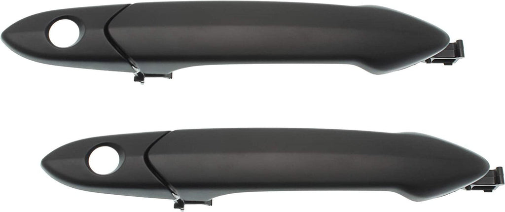 Front, Driver and Passenger Side Exterior Door Handle Set of 2 Compatible with 2016-2022 Chevrolet Spark
