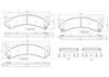 Front Disc Brake Pad Set for Express 2500, Express 3500+More (P10026N)
