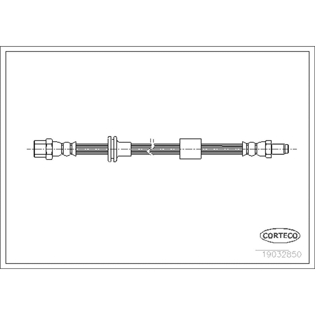 Corteco Brake Hydraulic Hose for Mercedes-Benz 19032850