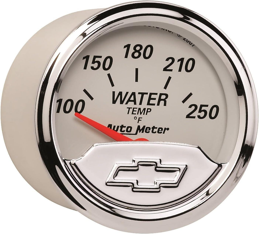 1337-00408 Chevy Vintage 2-1/16" Electric Water Temperature Gauge (100-250 Degree F, 52.4Mm)