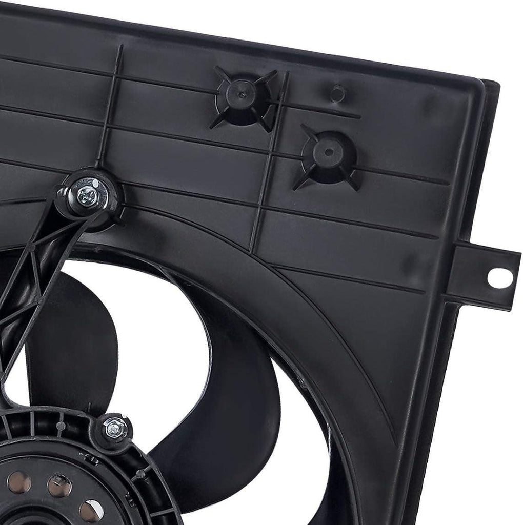 OEM-RF-0212 Factory Style Radiator Cooling Fan Assembly Cooling Efficiency Improved Direct Replacement [Compatible with 1998-2007 Beetle]