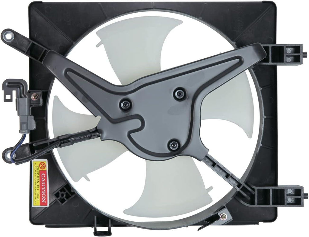 610380 Cooling Fan Assembly Compatible with 2001-2005 Honda Civic, Black
