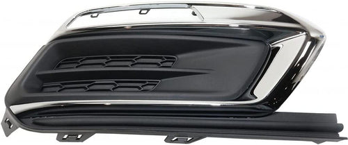 For Chevy Cruze 2015 2016 Bumper Cover Grille Passenger Side | Black W/Chrome | Replacement for GM1039184 | 191275355404