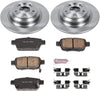 KOE5854 Autospecialty Rear Replacement Brake Kit-Oe Brake Rotors & Ceramic Brake Pads