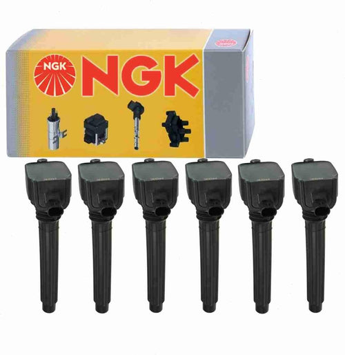 6 Pc NGK Ignition Coils Compatible with Dodge Durango 3.6L V6 2011-2016