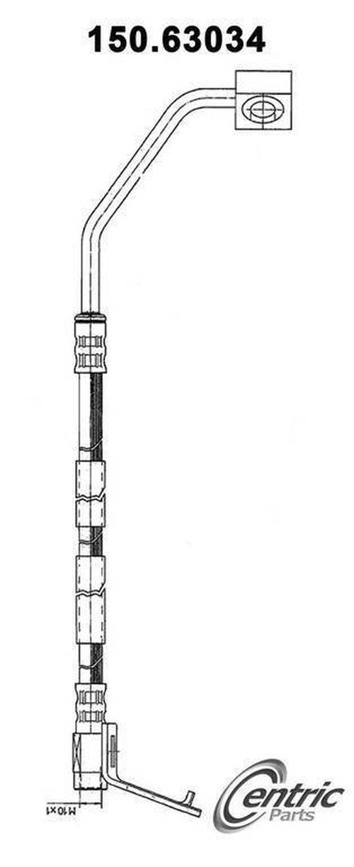 Brake Hydraulic Hose for 300M, Concorde, Intrepid, LHS, Vision+More 150.63034
