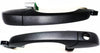 Front Exterior Door Handle Set of 2 Compatible with 2008-2019 Dodge Grand Caravan and 2008-2016 Chrysler Town & Country Textured Black Driver and Passenger Side
