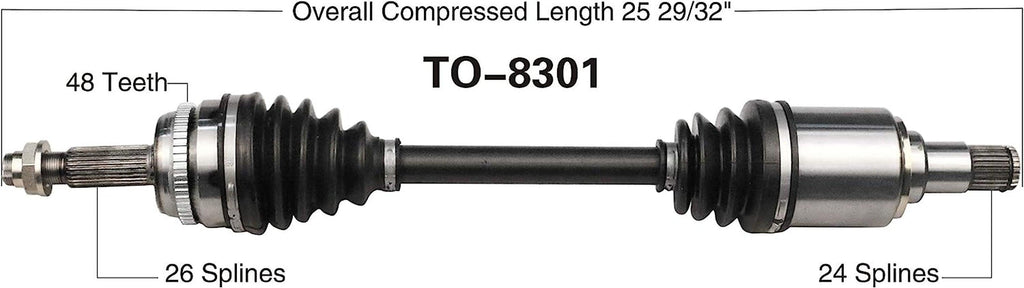 TO-8301 CV Axle
