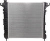 OEM-RA-1905 OE Style Aluminum Cooling Radiator Replacement Compatible with 97-99 Dakota / 98-00 Durango AT, 21-7/8" W X 22-7/16" H X 1-1/4" D, 1-1/2" Inlet, 1-3/4" Outlet