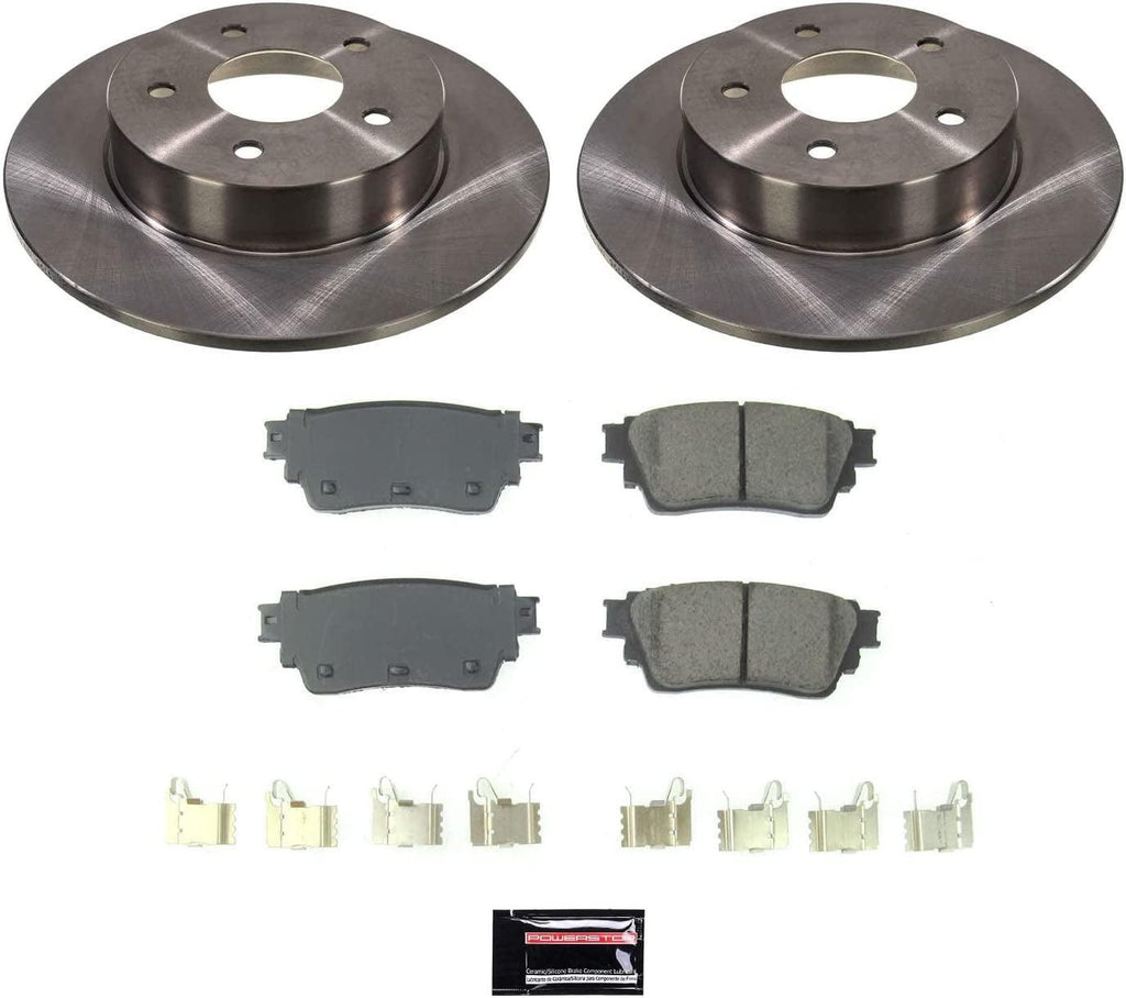 Rear KOE8675 Stock Replacement Brake Pad and Rotor Kit Autospecialty