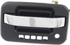 for Lincoln Mark LT Exterior Door Handle Front, Driver Side Primed Bezel with Chrome Lever (2006-2008) | with Key Hole| Trim: Base