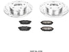 Power Stop K792 Rear Z23 Carbon Fiber Brake Pads with Drilled & Slotted Brake Rotors Kit