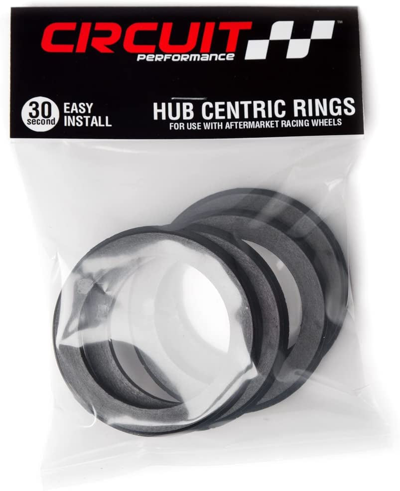 Circuit Performance 108Mm OD to 78.1Mm ID Black Nylon Plastic Polycarbonate Hub Centric Rings