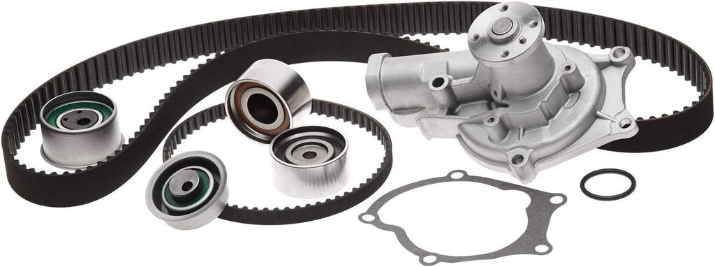 Professional TCKWP167 Timing Belt Kit with Water Pump, 2 Belts, 2 Tensioners, and Idler Pulley