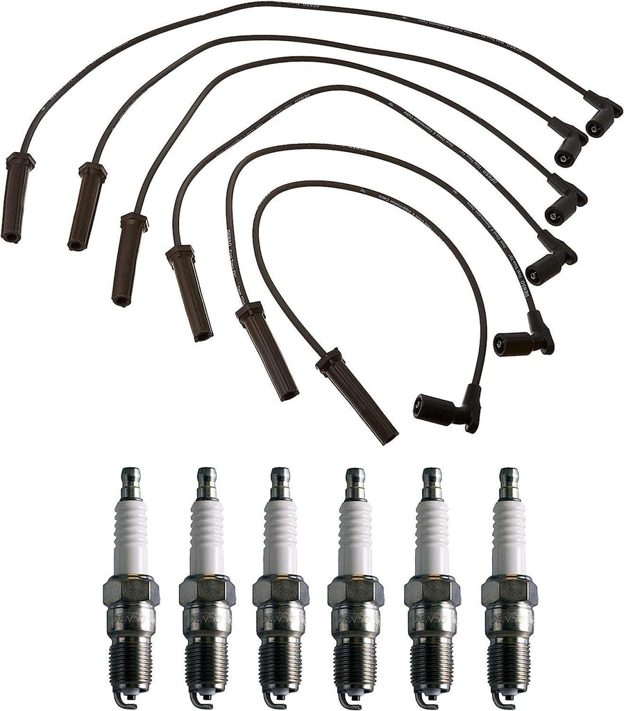 Denso Wire Set 7Mm & 6 U-Groove Design Spark Plugs .06 Kit for Chevy GMC 4.3L V6