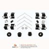 Disc Brake Hardware Kit for NX300, Nx300H, Avalon, Camry, Sienna+More 13514Q