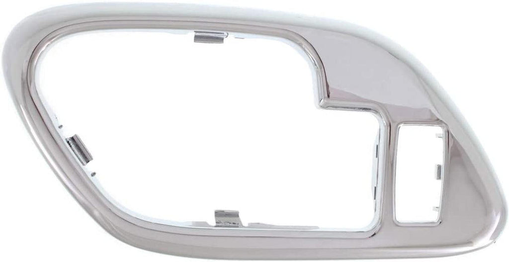 for GMC K150 / K2500 / K3500 Door Handle Trim 1995 96 97 98 99 2000 Driver Side | Front | inside | Bezel | All Chrome | W/Lock Hole | Performance
