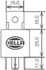 965400031 Black 24V 30 Amp Mini ISO SPST Relay with Bracket