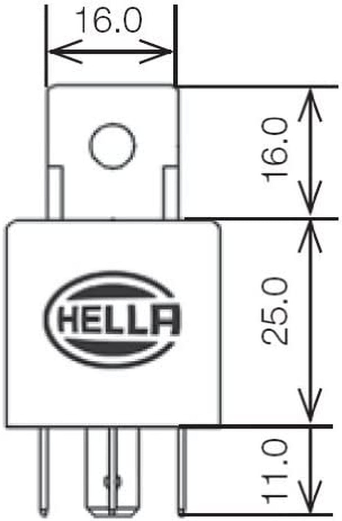 965400031 Black 24V 30 Amp Mini ISO SPST Relay with Bracket