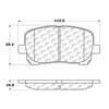 Centric Front Disc Brake Pad for Vibe, Corolla, Matrix (102.09230)