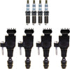 Denso 4 Ignition Coil 4 Iridium Power Spark Plug 0.044 Kit for Chevy GMC L4