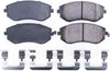 17-929, Z17 Front Ceramic Brake Pads with Hardware