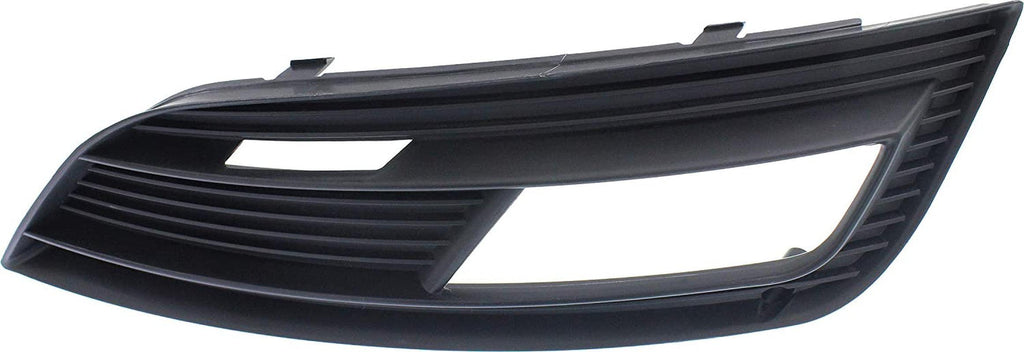 Front, Passenger Side Fog Light Trim Compatible with 2013-2016 Audi A4 and A4 Quattro Textured
