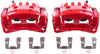 Front S2682B Pair of High-Temp Red Powder Coated Calipers