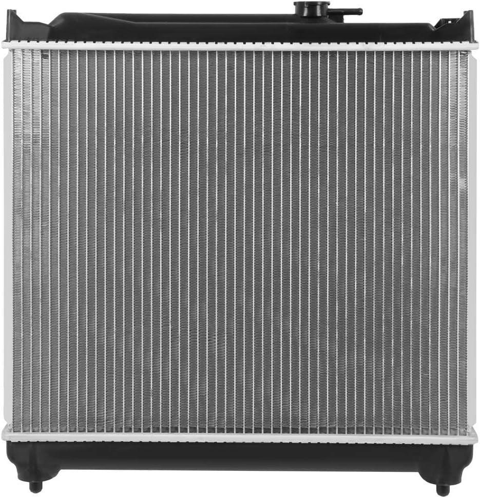 OEM-RA-1864 1-Row OE Style Aluminum Cooling Radiator Compatible with 92-98 Sidekick/Tracker AT, 19-3/16" W X 16-13/16" H X 1-1/4" D, 1-1/8" Inlet, 1-1/8" Outlet