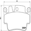 Brembo Front Disc Brake Pad Set for Cayman, 911, Boxster (P65009)