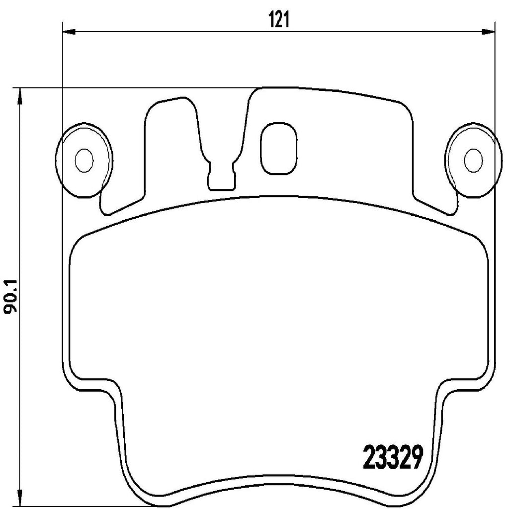 Brembo Front Disc Brake Pad Set for Cayman, 911, Boxster (P65009)