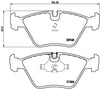 Brembo Front Disc Brake Pad Set for BMW (P06012)