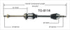 TO-8114 CV Axle Shaft