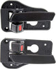 Interior Door Handles Compatible with Rondo 07-12 Set of 2 Front or Rear Left and Right Side Plastic Black W/Door Lock Button