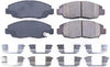 17-465, Z17 Front Ceramic Brake Pads with Hardware