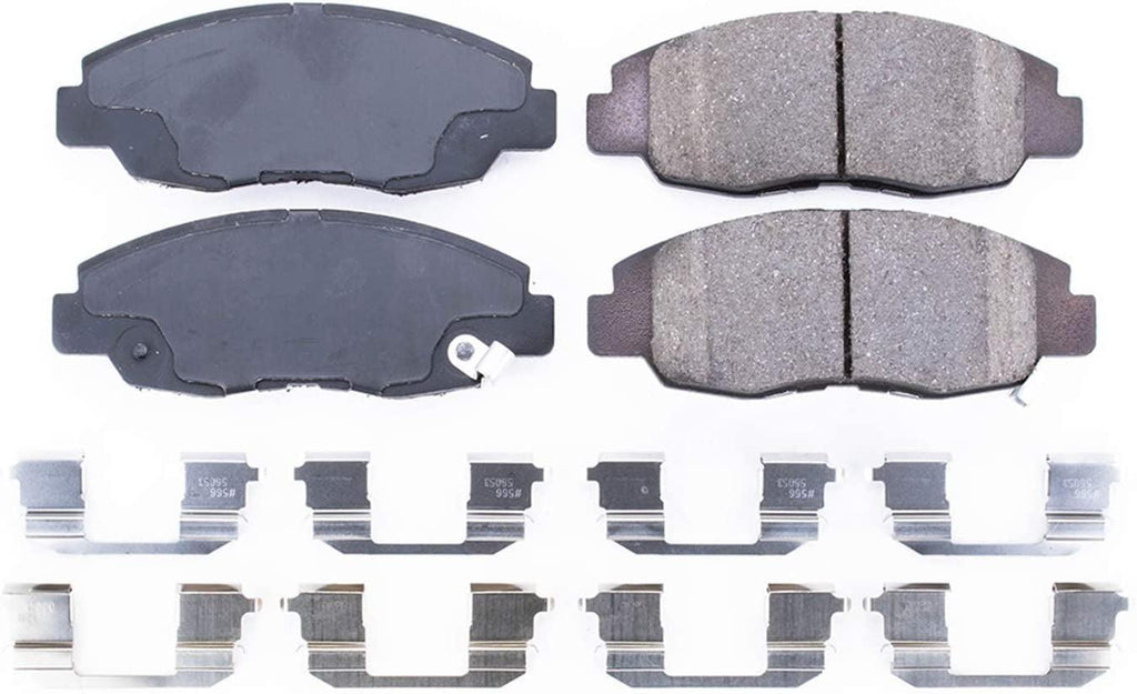 17-465, Z17 Front Ceramic Brake Pads with Hardware