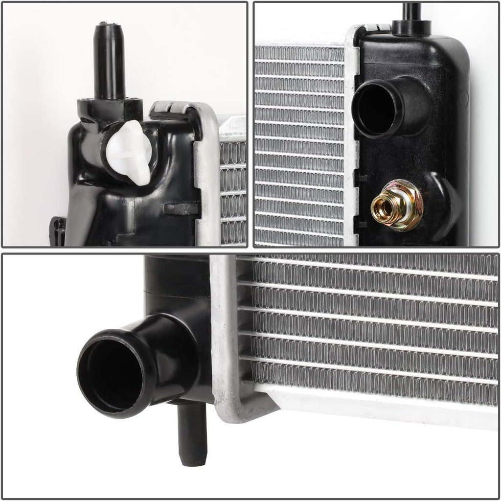 OEM-RA-2850 OE Style Aluminum Core Radiator Compatible with 06-11 Chevy HHR AT/MT,21-5/8" W X 17-5/16" H X 7/8" D,1-3/8" Inlet / 1-3/8" Outlet