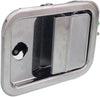 for Freightliner Columbia Exterior Door Handle Front, Driver Side Chrome (2000-2011) | with Key Hole| Trim: Base/120