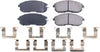 17-815A, Z17 Front Ceramic Brake Pads with Hardware