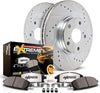 K8030-36 Rear Z36 Truck & Tow Brake Kit, Carbon Fiber Ceramic Brake Pads and Drilled/Slotted Brake Rotors