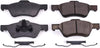 Power Stop 17-1047, Z17 Front Ceramic Brake Pads with Hardware