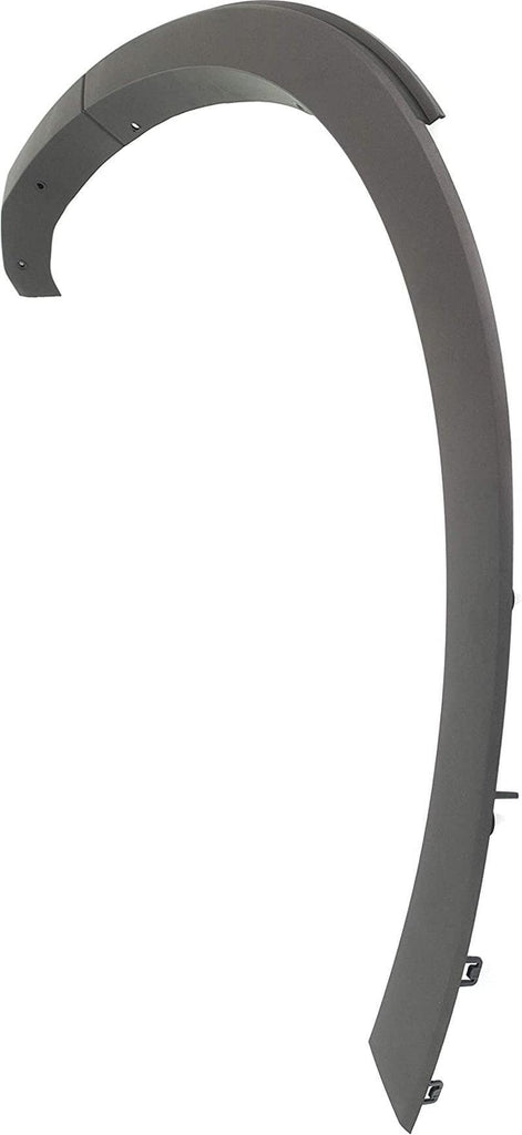 Rear, Driver Side Fender Trim Compatible with 2011-2019 Ford Explorer and 2013-2019 Police Interceptor Utility Plastic, Textured Black - FO1790114