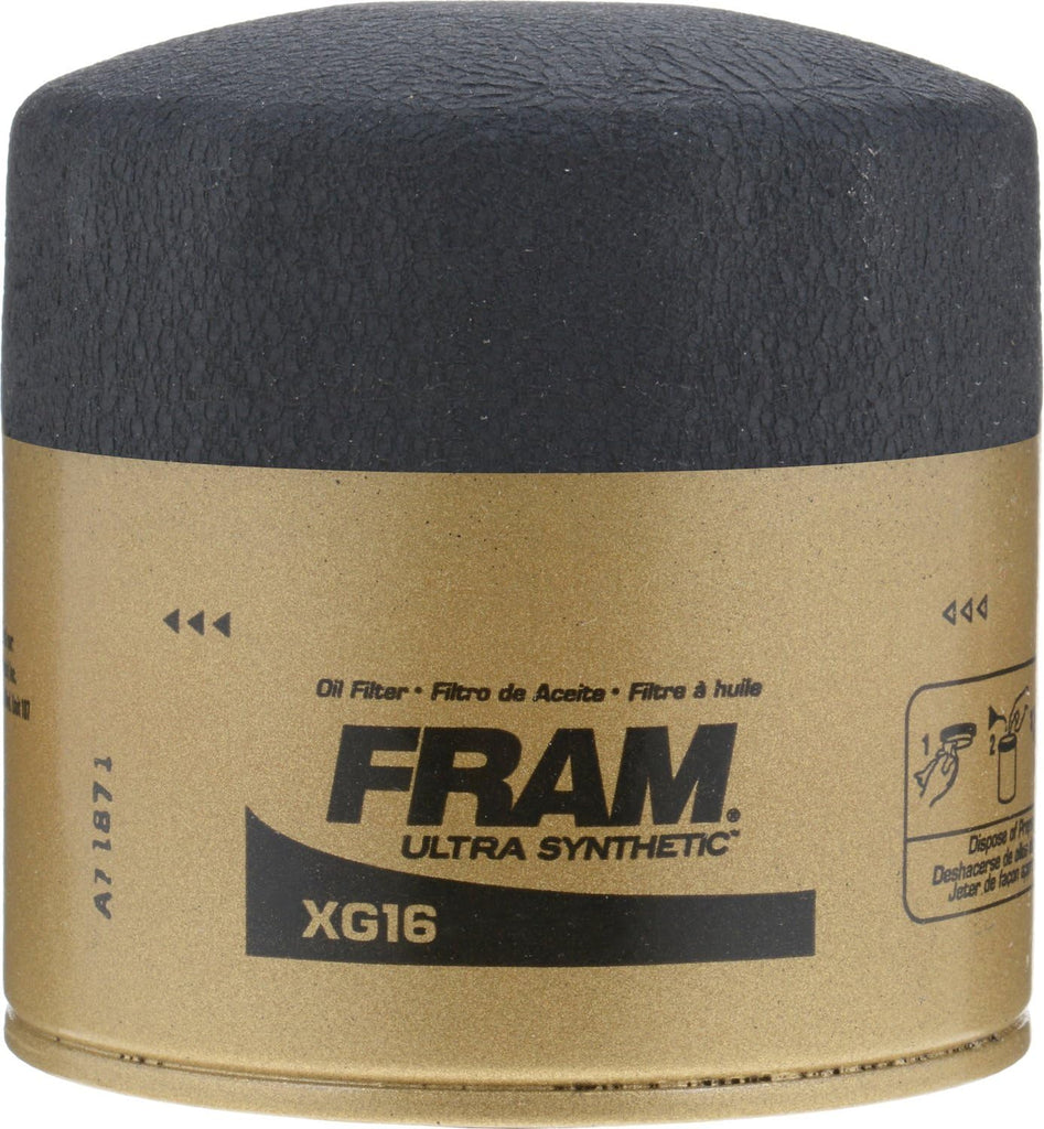 Ultra Synthetic Automotive Replacement Oil Filter, Designed for Synthetic Oil Changes Lasting up to 20K Miles, XG16 with Suregrip (Pack of 1)