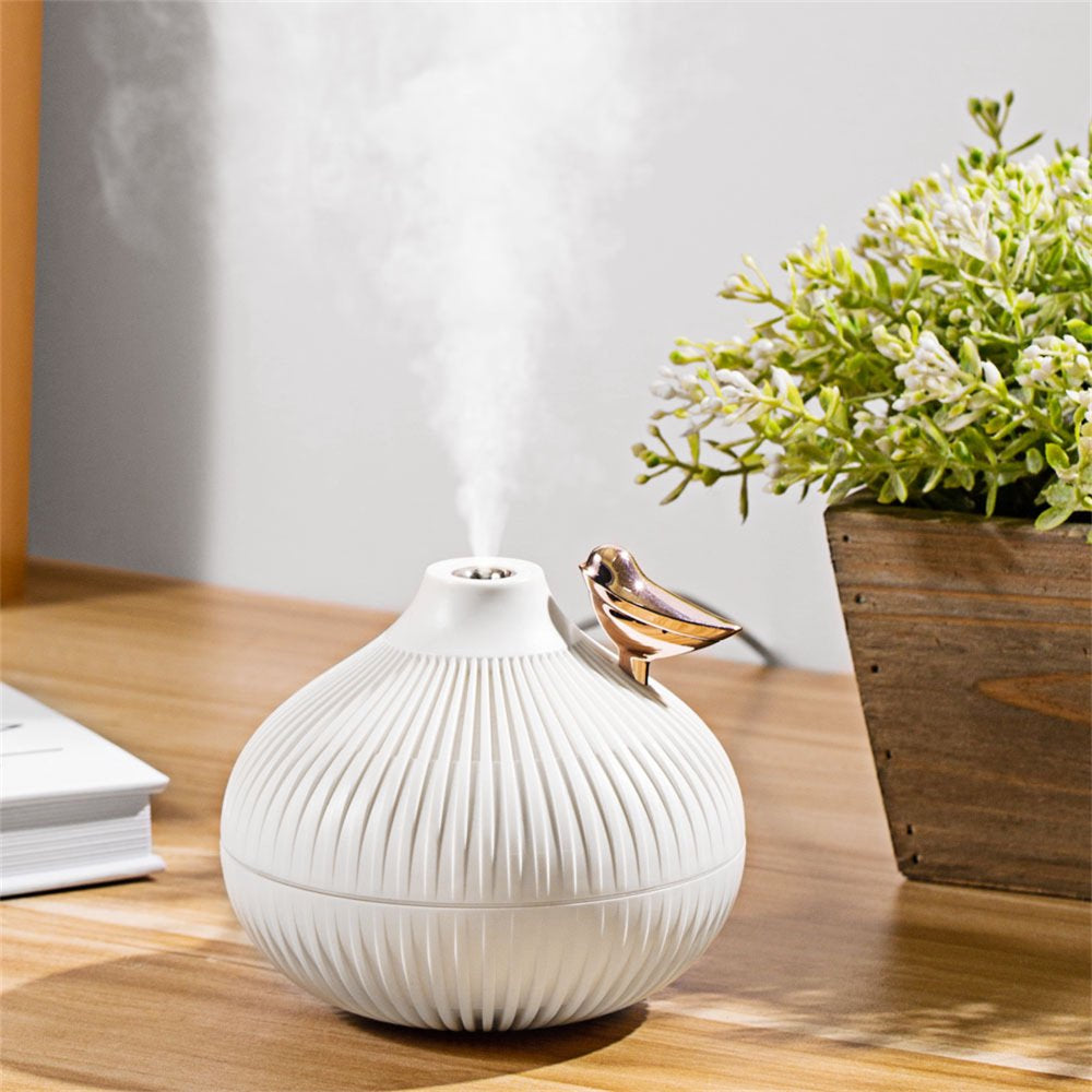 Essential Oil Diffuser - Oil Diffuser Humidifier 300ML, Ultrasonic Air Aroma Diffusers, Scent Mist Diffuser with 3 Light & 2 Mist Modes, Aromatherapy Diffuser Humidifier for Large Bedroom Home Office