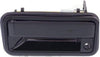 Door Handle Compatible with Chevy C/K Full Size P/U 88-00 Front RH and LH outside Smooth Black Metal W/Keyhole