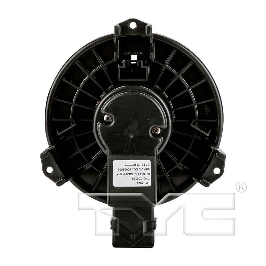 TYC HVAC Blower Motor for RAV4, Tc, Xb, Matrix, Corolla, Vibe 700230